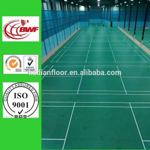 BWF approved synthetic badminton court flooring