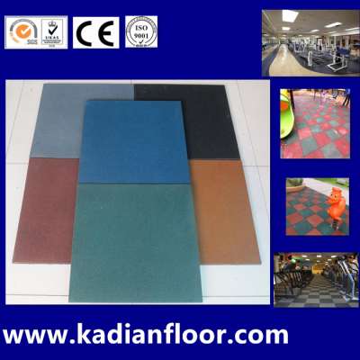 non-toxic gym rubber floor mat black color EPDM GRANULE ROLL FLOOR